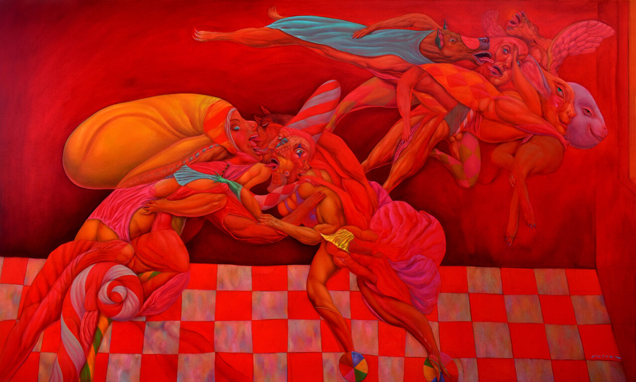 #2040, Cartografia de un beso, 152.5x92cm